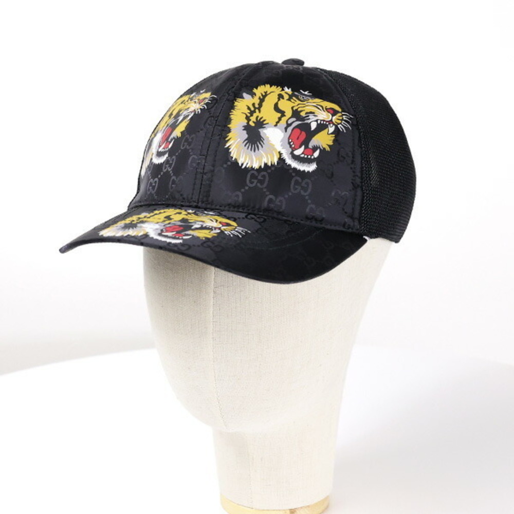 Gucci Tiger Print Baseball Cap Black